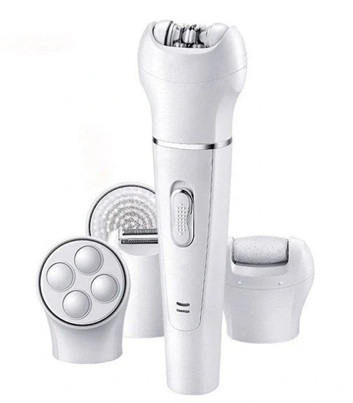 5-in-1 Multi-Functional Portable Skin Care Electric Massager with Facial Latex Brush