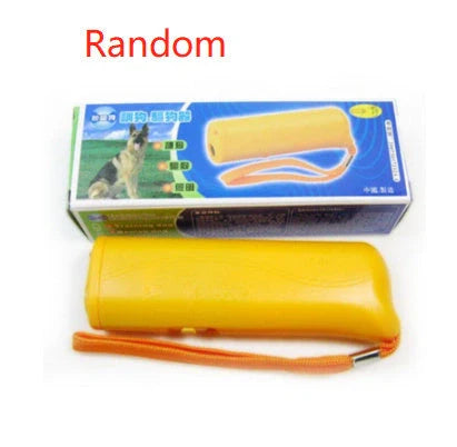 3-in-1 Anti Barking Dog Training Device with ultrasonic repeller and LED flashlight