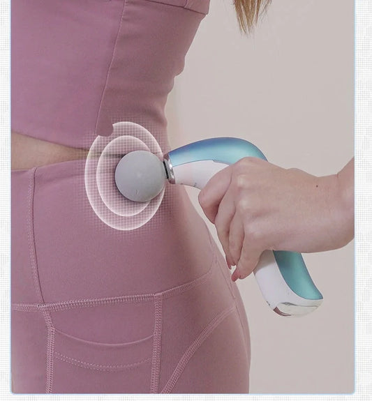 Electric Massage Gun with LCD display and three massage heads for deep tissue therapy
