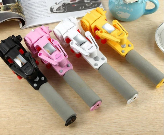 Panoramic 360-degree Rotating Bluetooth Selfie Stick with premium stainless steel and engineering plastic construction