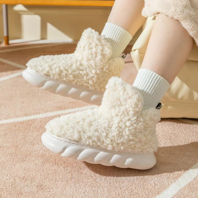 Cozy Wintertime Slippers with plush lining, waterproof heel, and variety of vibrant color options