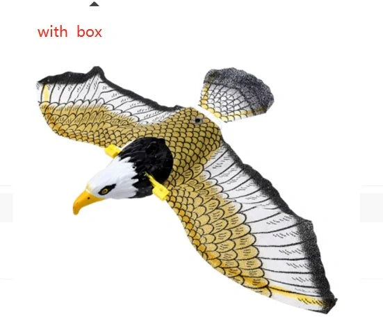 Interactive hanging eagle cat toy for dynamic play