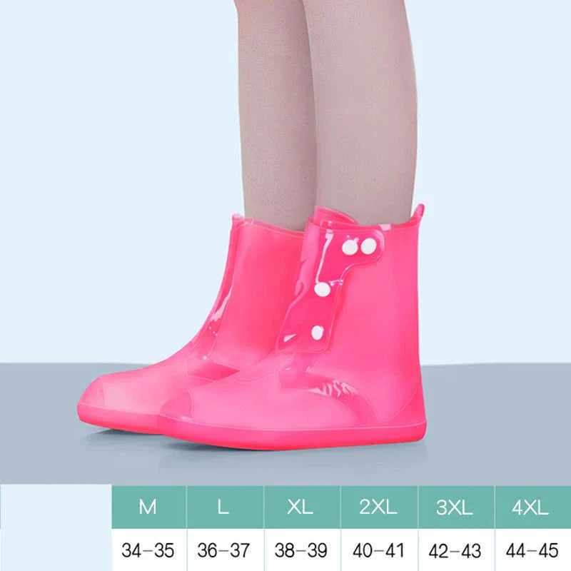 Rugged waterproof overshoes in various colours, perfect for British outdoor adventures in any weather