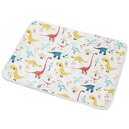Cotton cartoon waterproof baby changing pad with playful patterns, 50*70cm