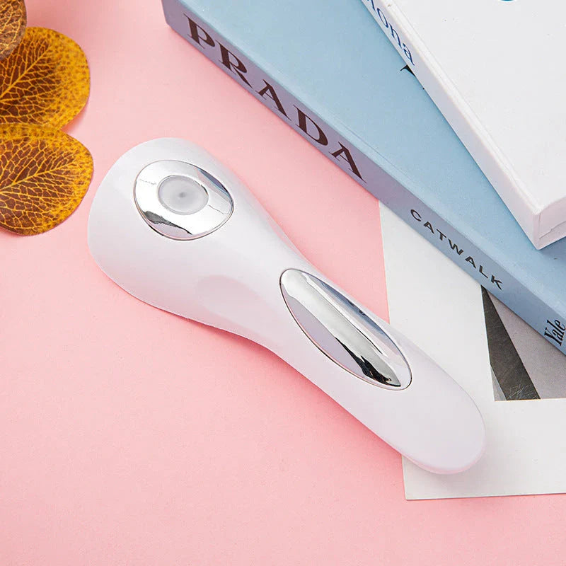Rechargeable mini UV LED nail lamp in white and pink colors with 5 LED bulbs for curing gel polish