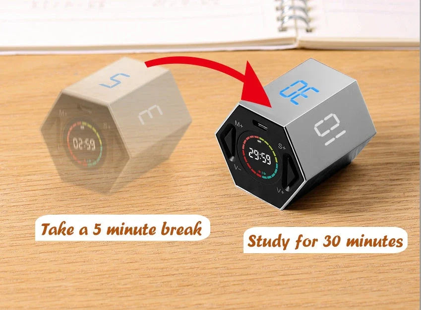 High-Performance Digital Kitchen Timer with Alarm Clock - Versatile cooking companion with long-lasting battery, adjustable volume, and precise timing