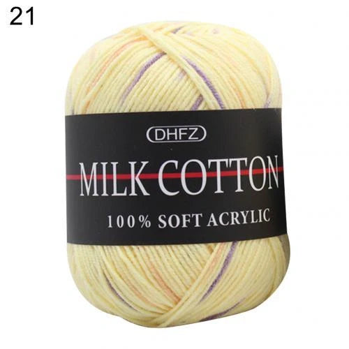Vibrant multi-colour jacquard knitting yarn for creative projects