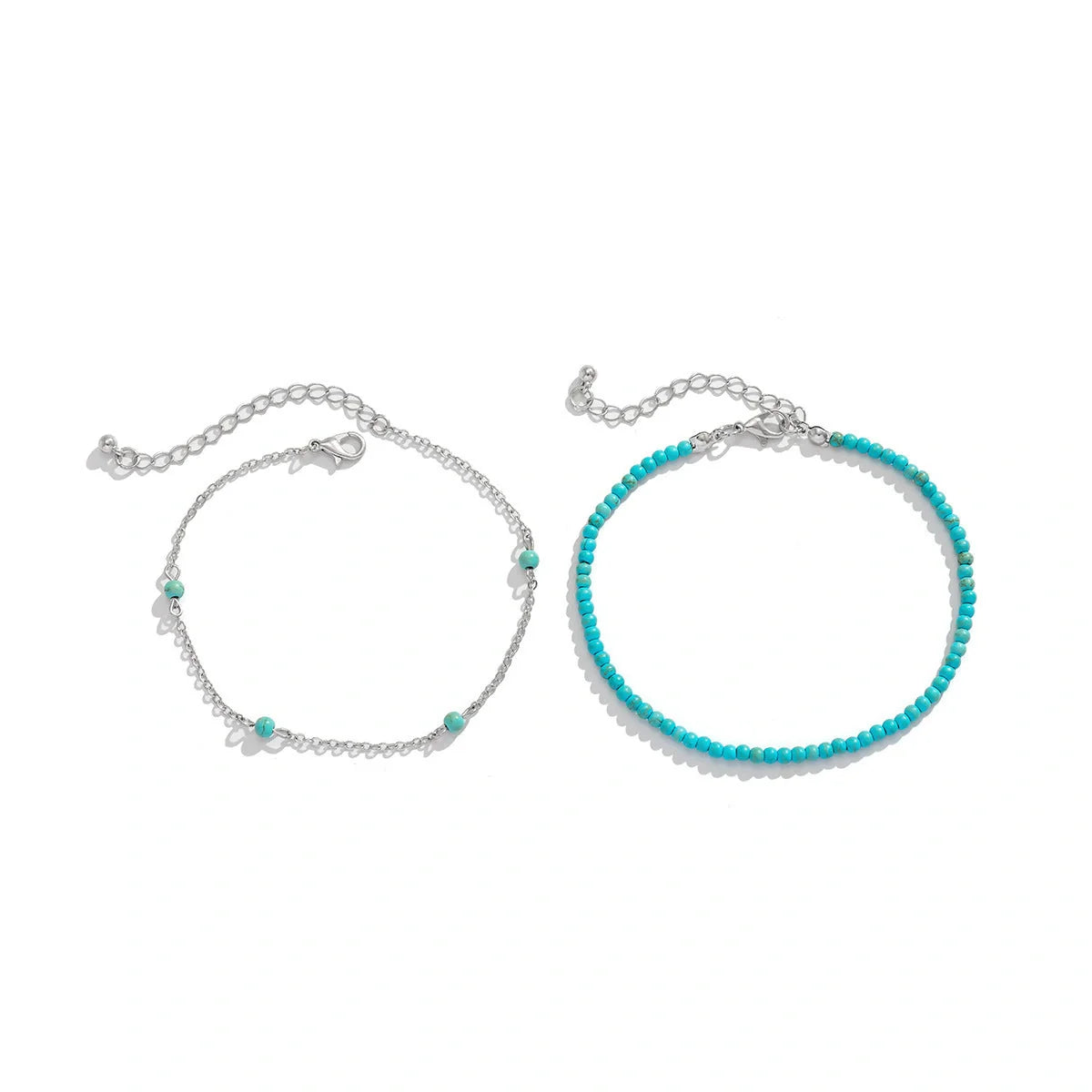 Bohemian multi-layer beaded foot ornaments anklet in ethnic style