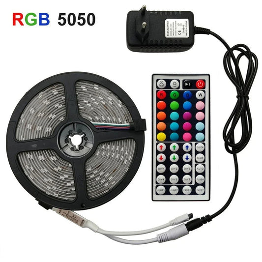 Premium RGB 5050 LED strip lights with vibrant colour options and versatile installation