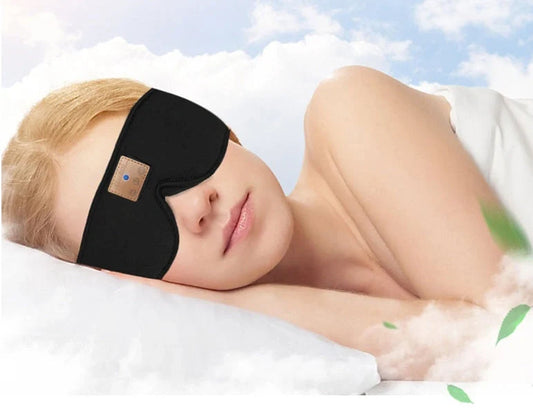3D Bluetooth 5.0 Sleep Headphones Eyemask with ultra-thin stereo speakers and memory foam