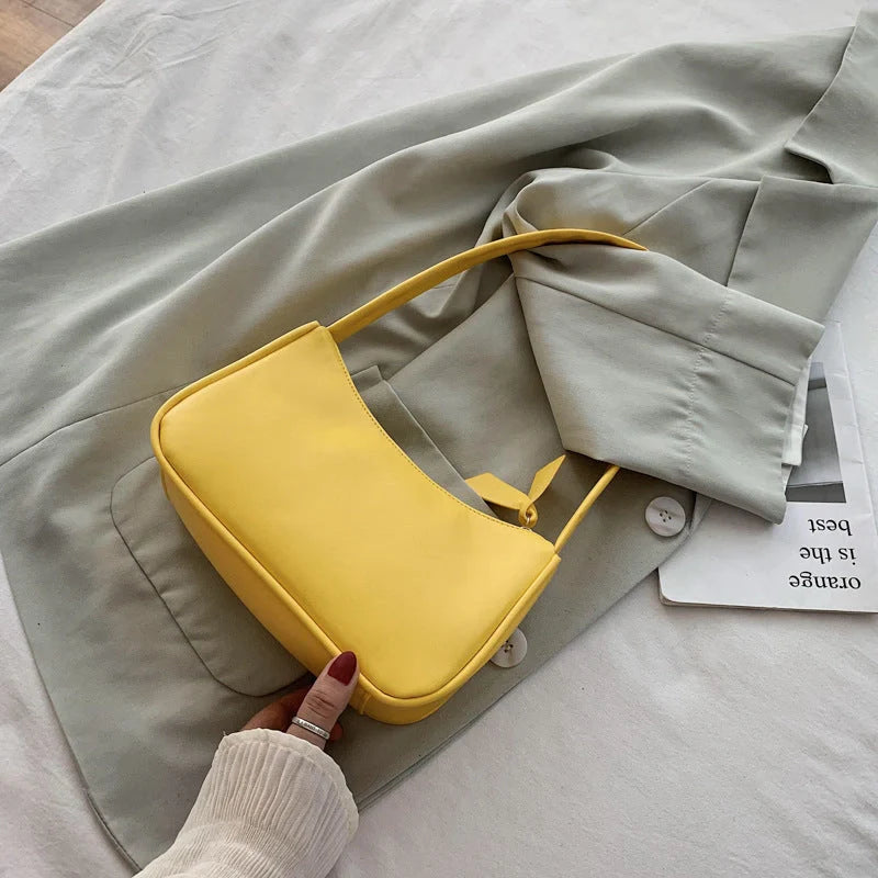Versatile PU underarm bag in multiple colours for stylish everyday use