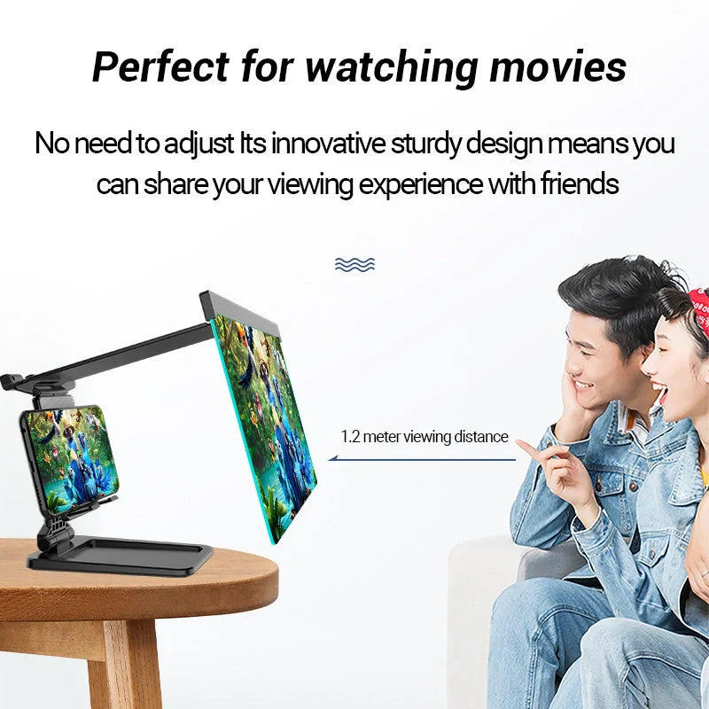 12 Inch Mobile Phone Screen Amplifier with folding shading for iPad movies