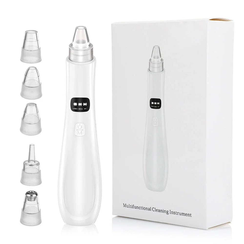 Premium Pore Suction Blackhead Remover with Adjustable Suction Settings and Interchangeable Tips for Deep Cleansing and Glowing Skin