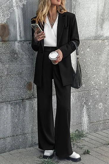 Elegant Women's Casual Suit in various solid colours for a stylish look