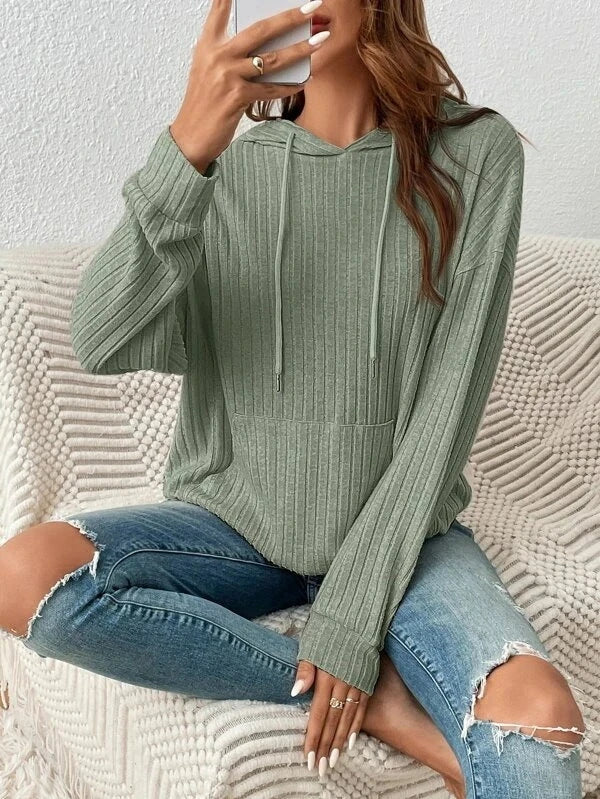 Stylish and comfortable drawstring hoodie sweatshirt with pockets in various colors
