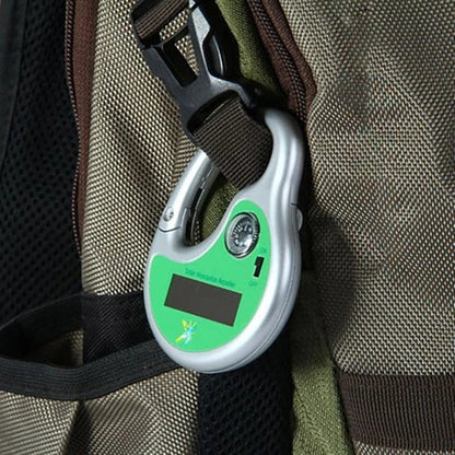 A compact, solar-powered ultrasonic mosquito repellent device with a green housing and solar panel