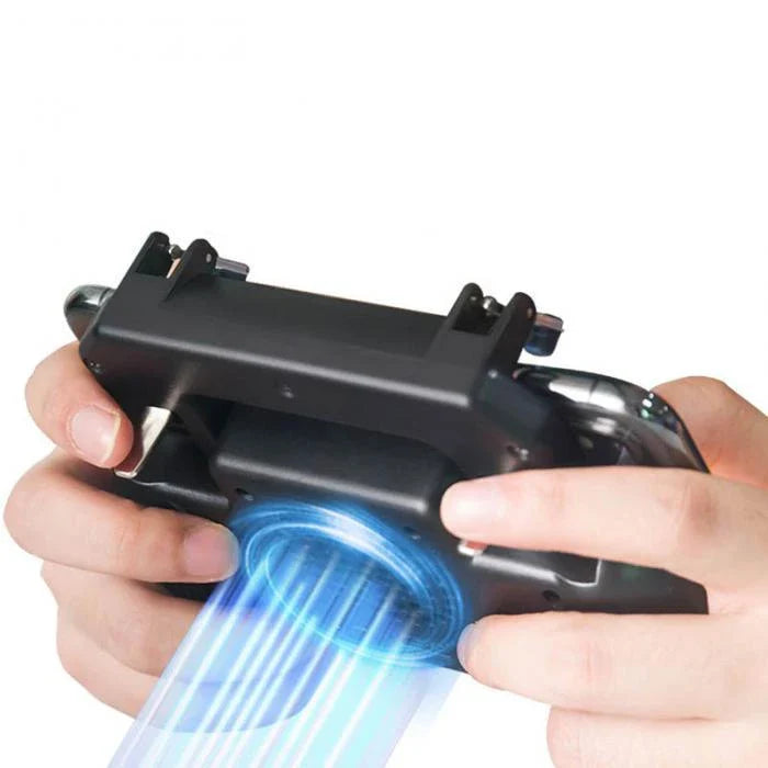 Versatile smartphone game controller with cooling fan for enhanced mobile gaming experience