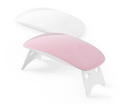 Compact and portable USB-powered nail light therapy machine with adjustable angle and LED light for at-home nail care