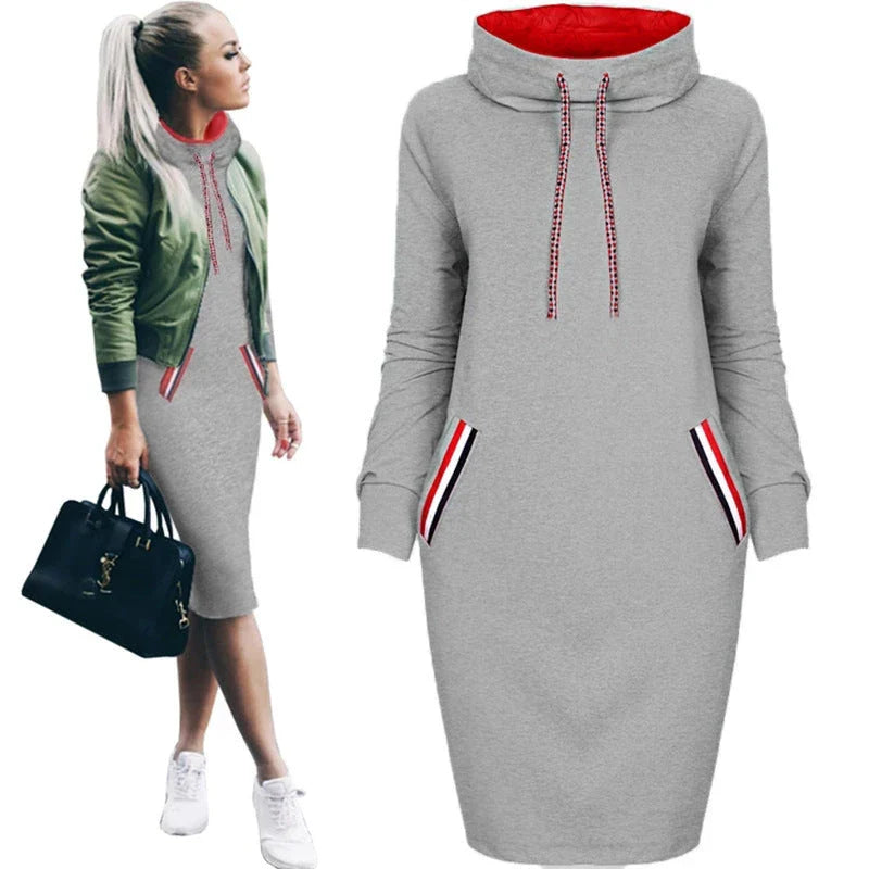 Elegant long sleeve party dress for women, available in a variety of colors and sizes including plus sizes