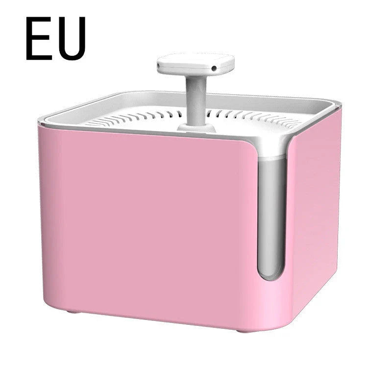 Energy-Efficient 3L USB Automatic Pet Feeder and Water Fountain with 360-degree Circulating Filtration and Automatic Power-Off Feature