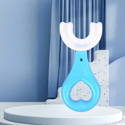 Soft, U-Shaped Children's Toothbrush in Various Vibrant Colors Made of Food-Grade Rubber