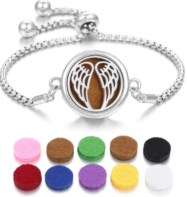 Stylish Aromatherapy Bracelet with Essential Oil Diffuser in various designs