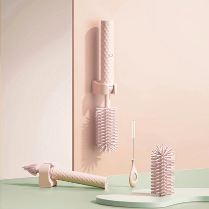 Electric Silicone Bottle Brush with 360-degree rotation for cleaning baby bottles and pacifiers