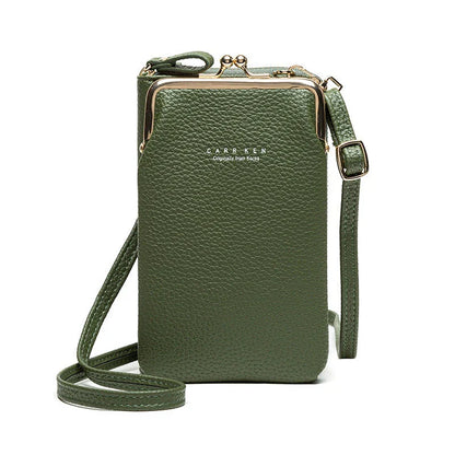 Stylish PU leather shoulder bag featuring a lychee pattern design in a range of vibrant colours