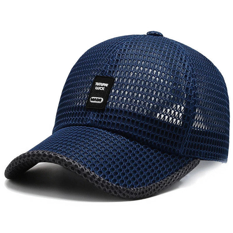 Big Eaves Summer Men's Outdoor Sunshade Baseball Cap in black, blue, gray, and dark gray