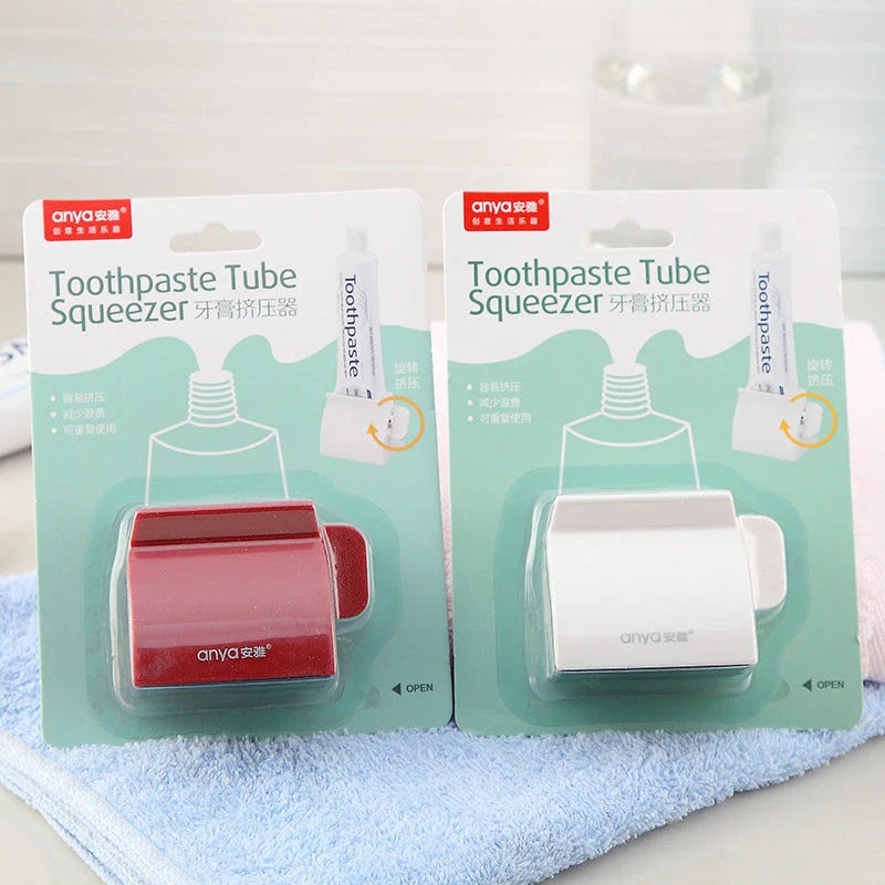 All-in-One Toothpaste Tube Squeezer - Convenient Toiletry Organizer for Bathroom