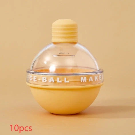 Food-grade silicone ice ball mold for creating 6cm spherical whisky ice cubes