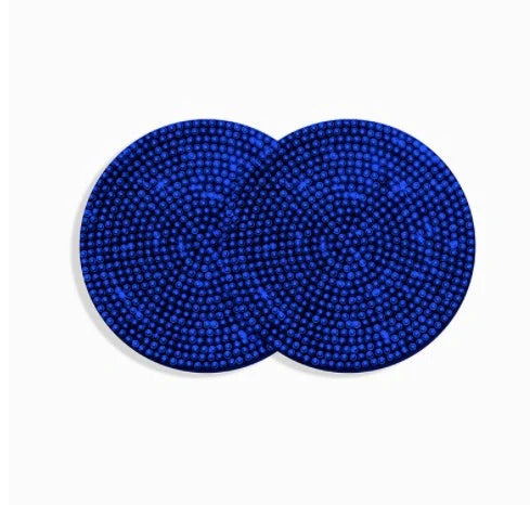 Universal anti-slip silicone cup holder insert with crystal rhinestone design for cars