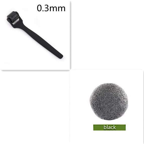 Matte 540 Microneedle Roller with oil-rubber handle for precise skincare treatments