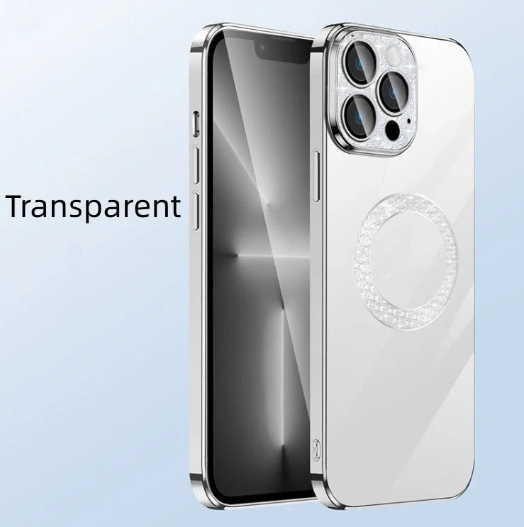Electroplated Soft Diamond Ring iPhone Case in various colours