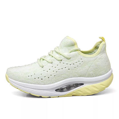 Women's woven air cushion sneakers in various colours