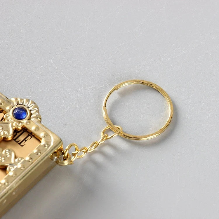 Mini Holy Bible Keychain with cross - a faith-inspired accessory for daily prayers