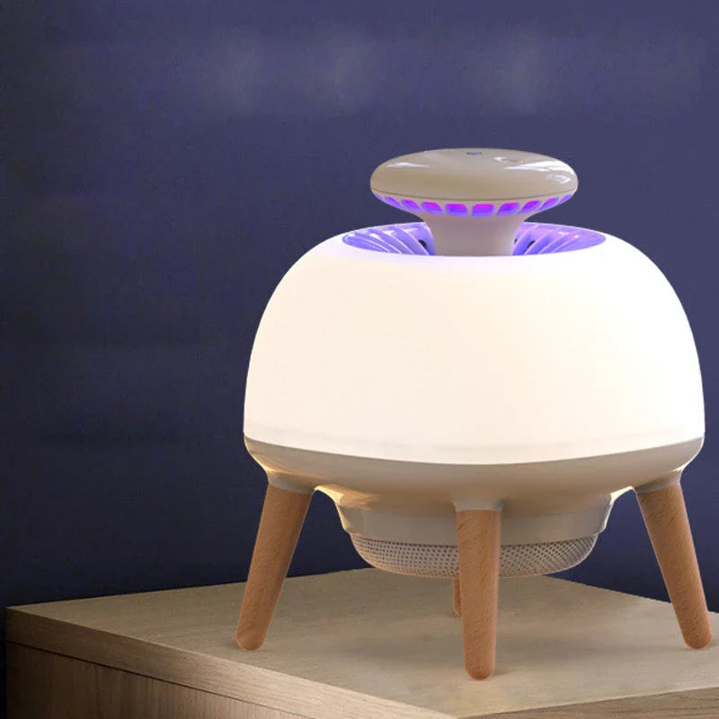 Powerful USB mosquito killer lamp with UV light and suction fan for effective indoor and outdoor mosquito control