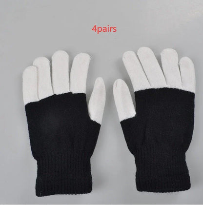 Pair of LED gloves featuring a variety of customizable lighting effects for dance, performance, and nightlife events