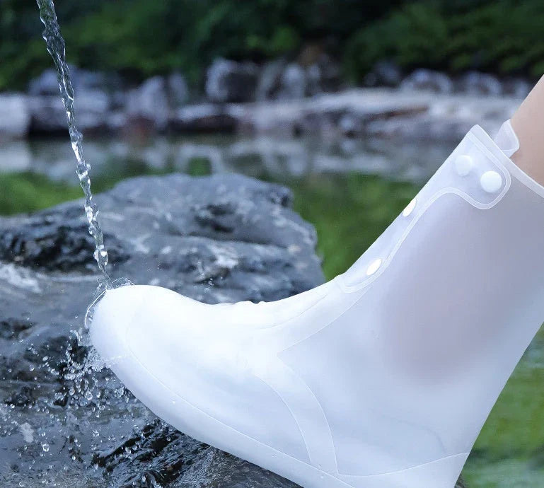 Rugged waterproof overshoes in various colours, perfect for British outdoor adventures in any weather