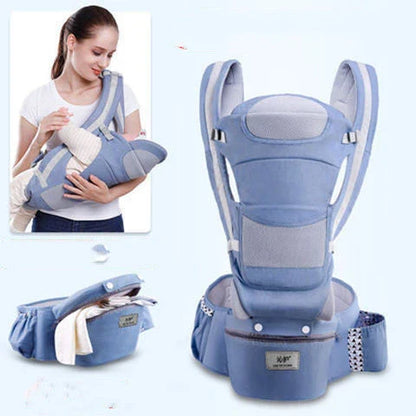 Premium ergonomic baby carrier with versatile 3-in-1 design, suitable for infants and toddlers up to 4 years old