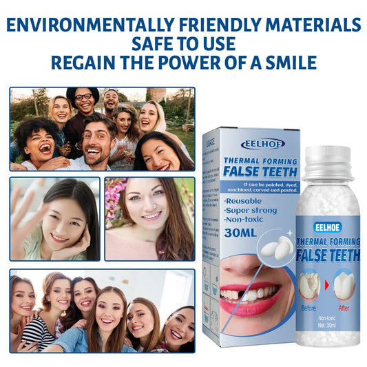 Premium cosmetic dentures for film and television use, available in multiple sizes and designed for discreet, customisable, and durable performance