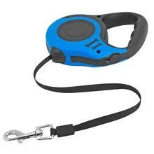 Automatic telescopic pet leash with one-handed braking and locking system, made of eco-friendly materials for safe and convenient pet walking