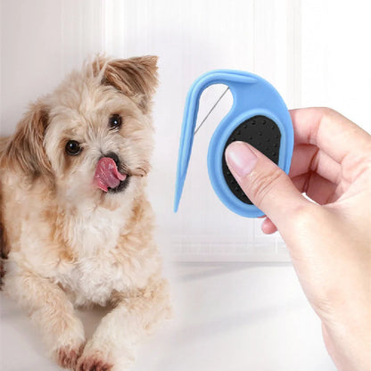 Multifunctional pet comb for knot removal and grooming in various colors