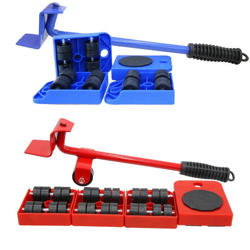 Furniture Lifter Tool Set with mover pads for effortless relocation of heavy sofas, bookcases, tables, and more