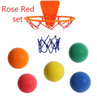 Silent High Density Foam Sports Ball in bright colours for indoor basketball games