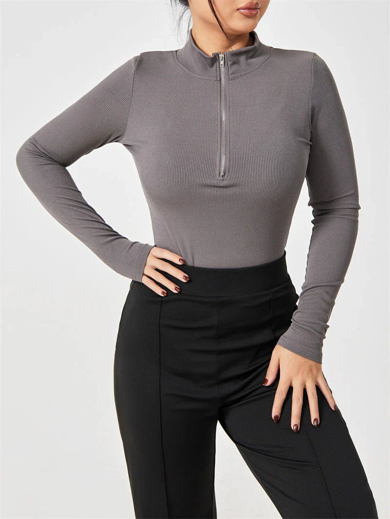 Slimming seamless long sleeve jumpsuit for women in various colors and styles