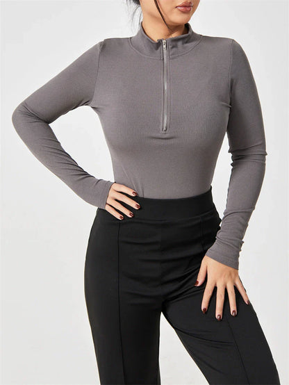 Slimming seamless long sleeve jumpsuit for women in various colors and styles