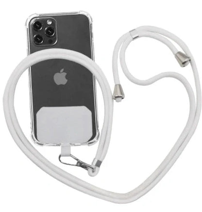 Universal crossbody phone lanyard in various colours with metal buckle