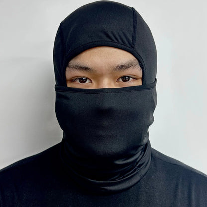 Head Cover And Face Mask with colour-changing feature in various lighting conditions