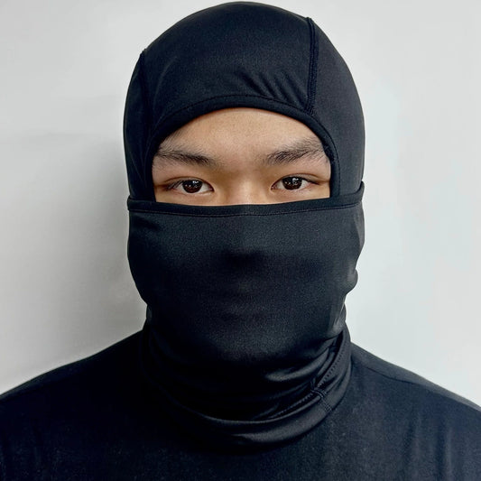 Head Cover And Face Mask with colour-changing feature in various lighting conditions